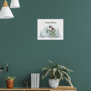 God Jul Vinter Gran Träd Mes Poster
