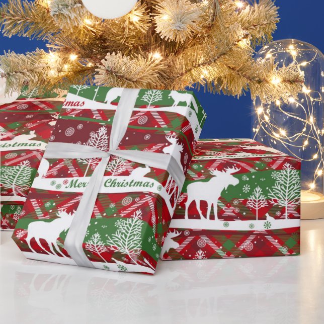 God jul, vinter, möss och Vargar Presentpapper (Helgdagar)