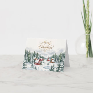 God jul Vinterby Falt Julhälsning  Helgkort