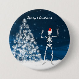 "God jul" vinterplats & skelett Knapp
