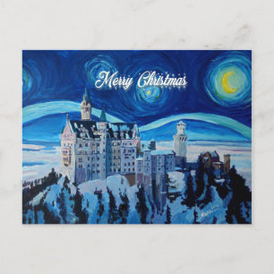 God jul vinterslott vykort