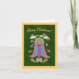 God jul Virgin Mary-mappat anteckningskort