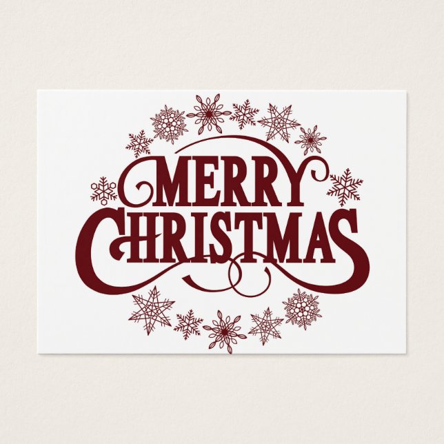 God jul visitkort (Framsidan)