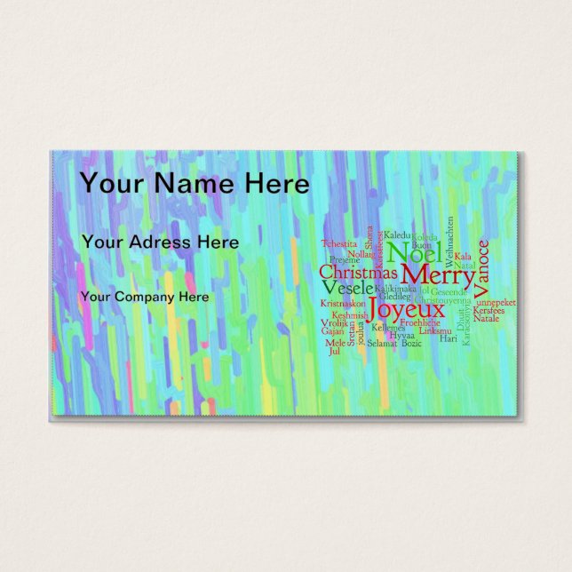 God jul visitkort (Framsidan)