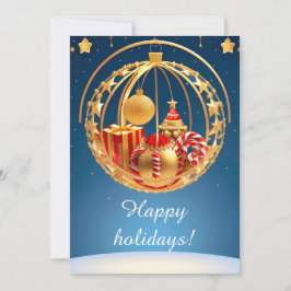 God Jul-Visning med gåvor Julkort