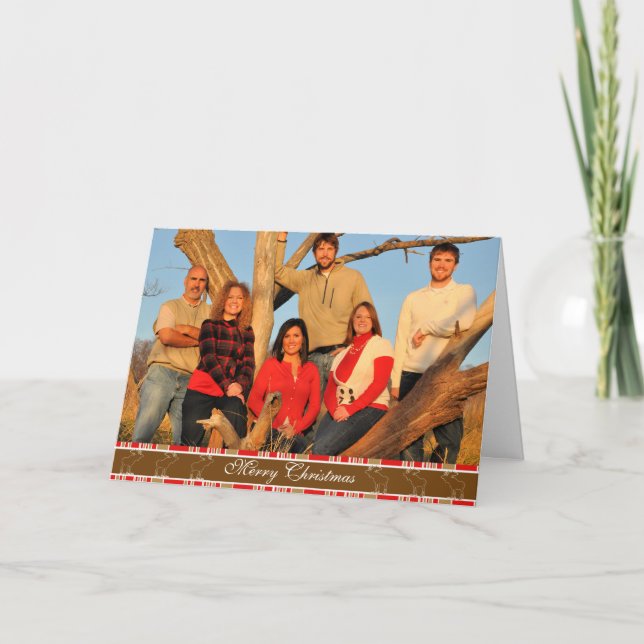 God jul Vit kontur Helgkort (Framsida)