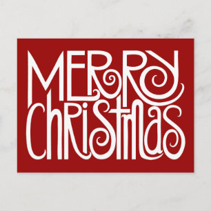 God jul Vitt vykort