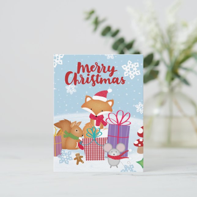 God jul vykort (Stående Fram)