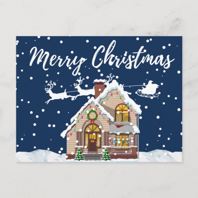 God jul vykort (Framsida)