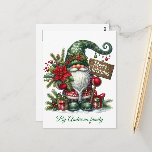 God jul vykort (Fram/Back In Situ)