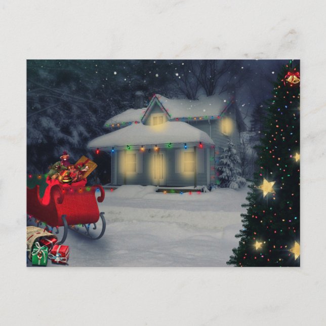 God jul  vykort (Framsida)