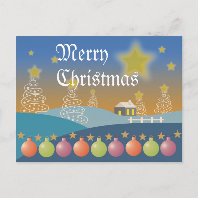 God jul vykort (Framsida)