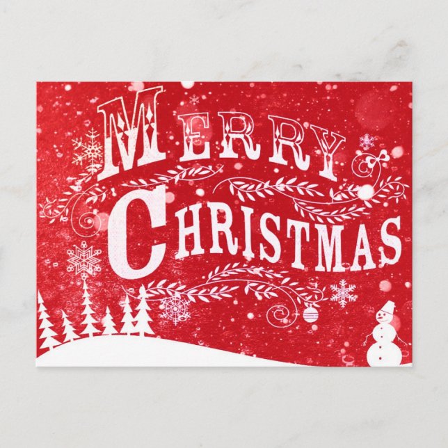 God jul vykort (Framsida)