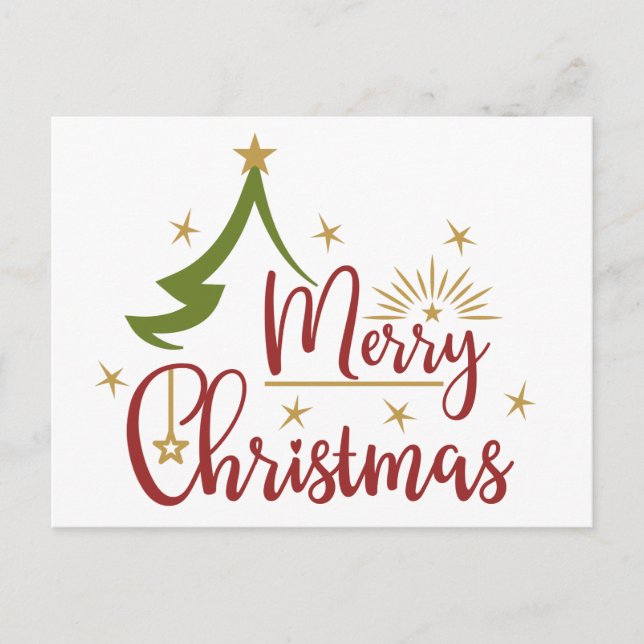 God jul vykort (Framsida)