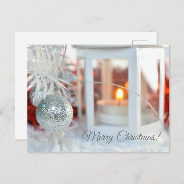 God jul vykort (Fram/baksida)