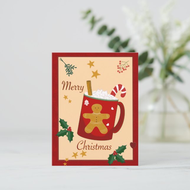 God jul vykort (Stående Fram)