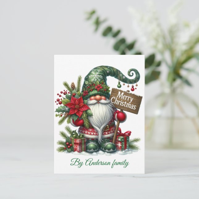 God jul vykort (Stående Fram)