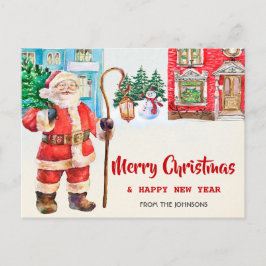 God jul vykort för Säsonhälsningar