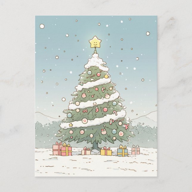 God jul-vykort vykort (Framsida)