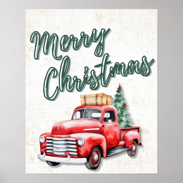 God jul Wall Art Decor Poster (Framsidan)