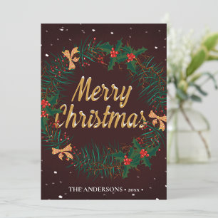 God jul WAN   Roligt Pet Hälsning Julkort