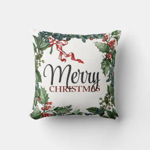 God jul Wandan Helgdag Greenery Bow Kudde