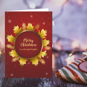 God jul WandeRed Guld Circle Tack Kort
