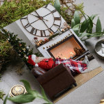 God jul Warm och Mysiga Santa Personlig Vykort<br><div class="desc">Den här helgdagarnas design har Jultomten som vilar bredvid en kamera och Julgran. Anpassa meddelandet med ditt eget meddelande eller din egen använda. Anpassa genom att redigera texten i textrutan eller ta bort utan text. Designad för dig av Evco Helgdagars www.zazzle.com/store/evcoholidays #christmas #helgdagars #säsong #festive #julafton #snyggt #Santa #cards #stationery...</div>