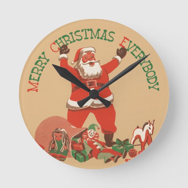 God jul Watch Rund Klocka (Framsida)