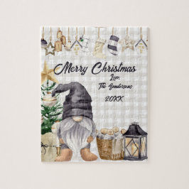 God jul Watercolor Gnome Land Pussel