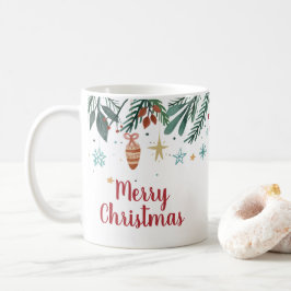 God jul, Watercolor Julgran Gift Ta Kaffemugg
