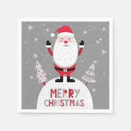 God jul Whimsical Santa Pappersservett