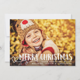 God jul White 2018 Helgdag Photo Overlay Julkort