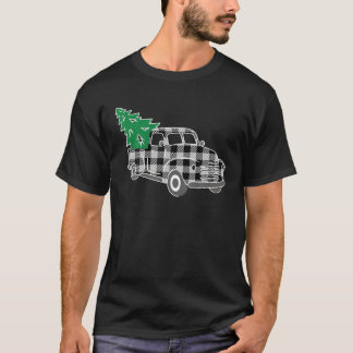 God jul White Buffalo Play Lastbil Träd T Shirt
