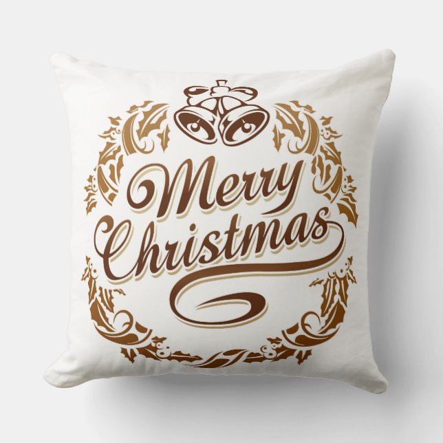 God jul White Decorative PIllow Kudde (Framsida)