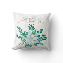 God jul White Poinsettia Snöflingor