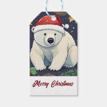God jul White Polar Bear