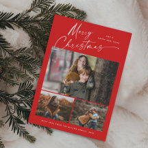 God Jul White Script 3 Foto Collage 