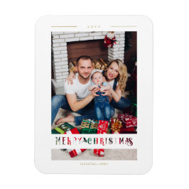 God jul Wimshierarkisk kalligrafi Papper Magnet