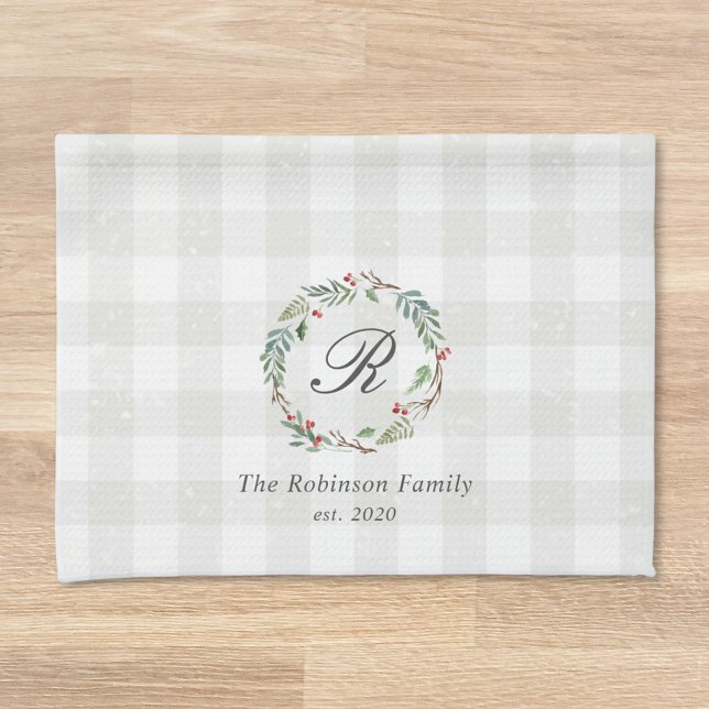 God jul, Winter Berries Wandan Family Namn Kökshandduk (Skapare uppladdad)