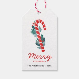 God jul. Winter helgdag red lollipop candy Presentetikett
