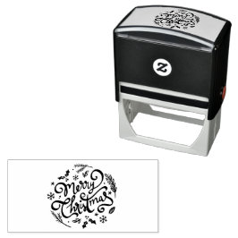 God jul Winter-Helgdagar Självfärgande Stämpel