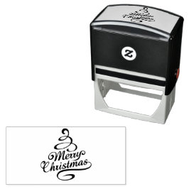 God jul Winter Helgdagar Träd Självfärgande Stämpel