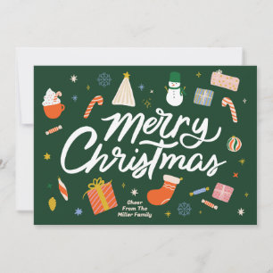 God jul Winter Icons Illustrated Julkort