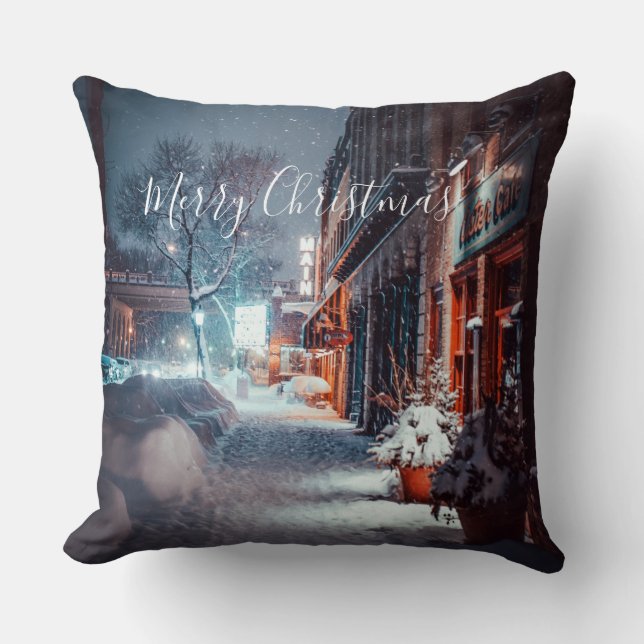 God jul Winter Natt Kudde (Framsida)