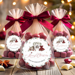 God jul Winter Runt Klistermärke