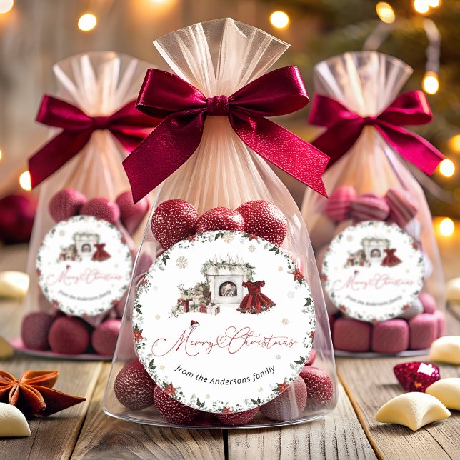 God jul Winter Runt Klistermärke (Skapare uppladdad)