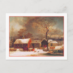 God jul Winter Scene av Durrie Helg Vykort
