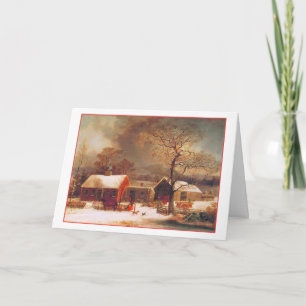 God jul Winter Scene av Durrie Helgkort