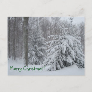 God jul Winter Scene Helg Vykort